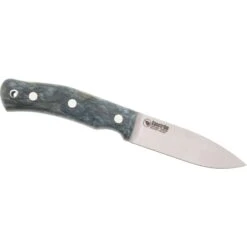 No.10 Swedish Forest Knife, Stabilised Curly Birch Ocean, Stainless