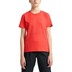 Haglöfs Women's Camp Tee -Outwell || Petromax || Robens Salgsbutikk haglofs women s camp tee poppy red 2