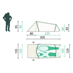 Jack Wolfskin Star Tunnel II 9 Jack Wolfskin Star Tunnel II -Outwell || Petromax || Robens Salgsbutikk jack wolfskin star tunnel ii