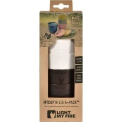 Light My Fire Mycup´N Lid Short 4-Pack -Outwell || Petromax || Robens Salgsbutikk light my fire mycup n lid short 4 pack cocoa n cream 5