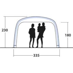 Outwell Air Shelter -Outwell || Petromax || Robens Salgsbutikk outwell air shelter black grey 4