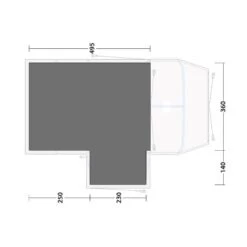Outwell Footprint Airville 6sa -Outwell || Petromax || Robens Salgsbutikk outwell footprint airville 6sa grey 1