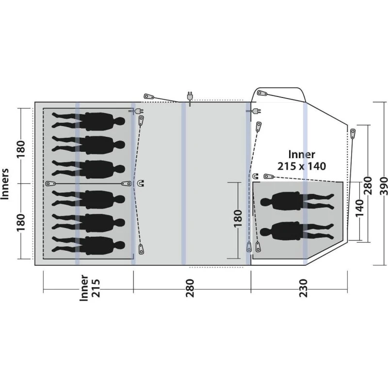 Outwell Knightdale 8pa 17 Outwell Knightdale 8pa - Bilde 15