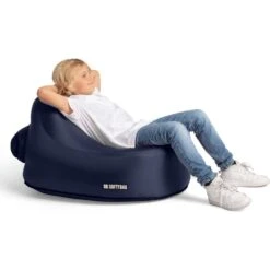 Chair Kids -Outwell || Petromax || Robens Salgsbutikk softybag chair kids navy blue 1