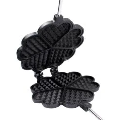 Stabilotherm Våffeljärn -Outwell || Petromax || Robens Salgsbutikk stabilotherm vaffeljarn black steel wood 2